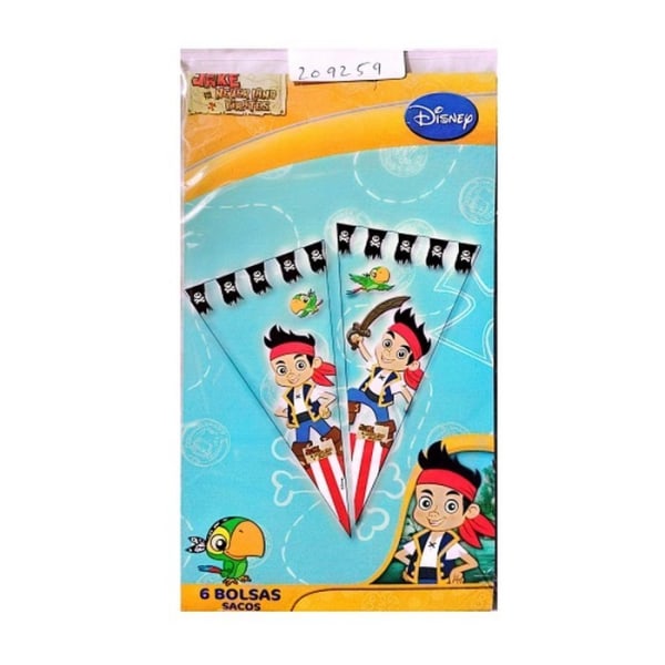 Jake And The Never Land Pirates Partyväskor (paket med 6) One Size Multicoloured One Size