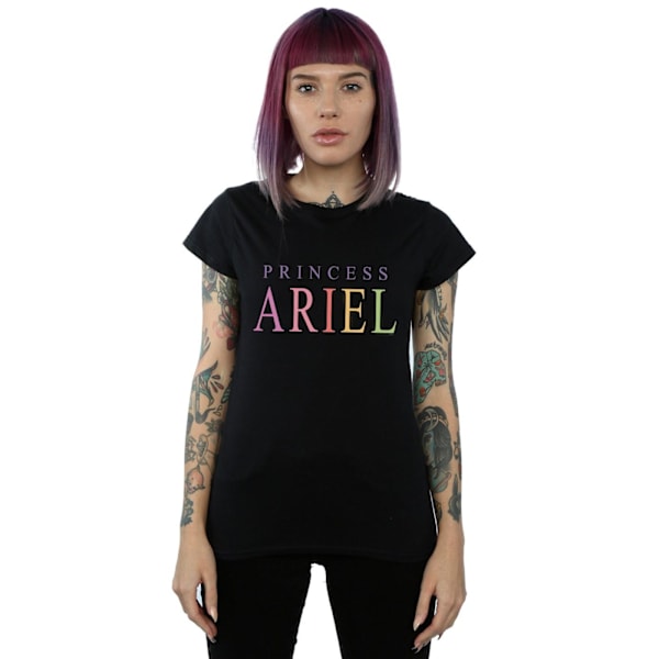 Disney Dam/Kvinnor Den Lilla Sjöjungfrun Ariel Grafisk Bomull T- Black L
