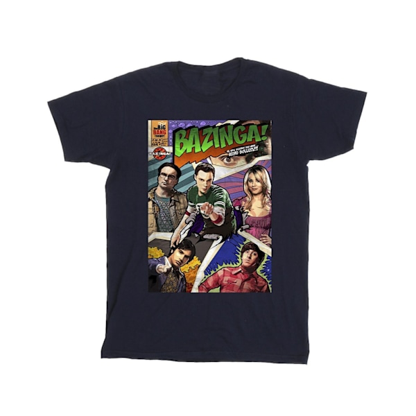 The Big Bang Theory Herr Bazinga Cover T-Shirt L Marinblå Navy Blue L