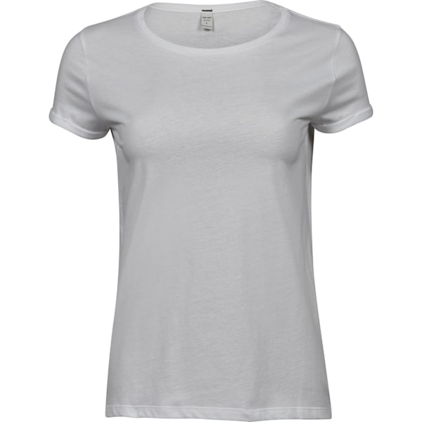 Tee Jays Dam/Dam Roll-Up T-shirt XXL Vit White XXL