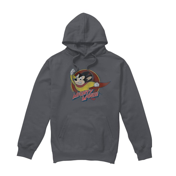 Mighty Mouse Herr Circle Hoodie XXL Kolgrå Charcoal XXL