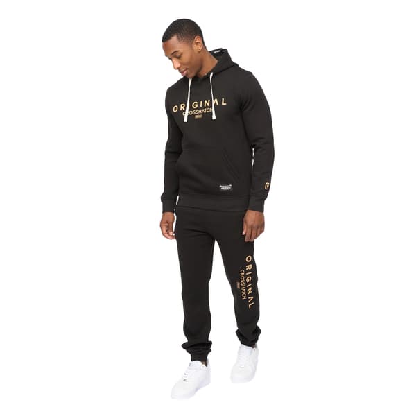 Crosshatch Jamals Joggingbyxor för män M Svart Black M
