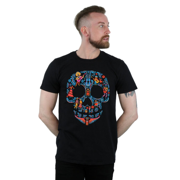 Coco Mens Skull Cotton T-Shirt XXL Svart Black XXL