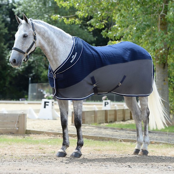 Weatherbeeta Thermo-Air Standard-Neck Horse Cooler Rug 5´ 9 Na Navy/Grey 5´ 9