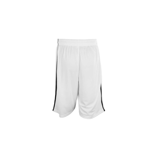 Spiro herr Quick Dry basketshorts 4XL vit/svart White/Black 4XL