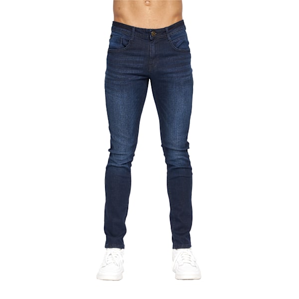 Duck And Cover Mens Maylead Slim Jeans 40S Dark Wash Dark Wash 40S