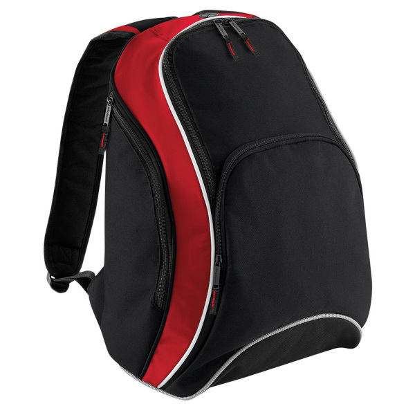 Bagbase Teamwear Ryggsäck One Size Svart/Klassisk Röd/Vit Black/Classic Red/White One Size