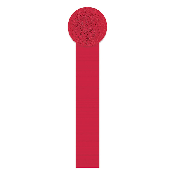 Amscan Kreppapper Enfärgade Streamers One Size Äppelröd Apple Red One Size