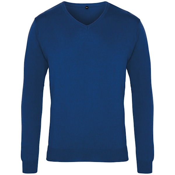 Premier Herr V-Hals Stickad Tröja 4XL Royal Royal 4XL