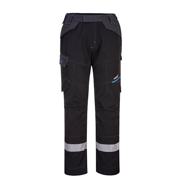 Portwest WX3 flamskyddade arbetsbyxor för män 41R svart Black 41R