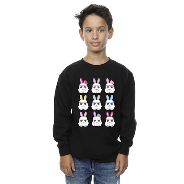 Star Wars Boys Stormtrooper Easter Bunnies Sweatshirt 9-11 år Black 9-11 Years