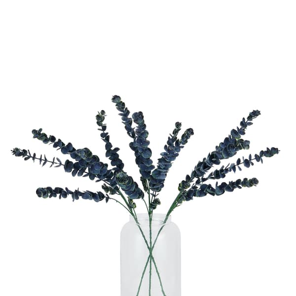 Hill Interiors Eukalyptus Konstgjord Blomma En Storlek Blå Blue One Size
