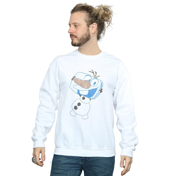 Disney Herr Frozen Olaf Ice Cube Sweatshirt 5XL Vit White 5XL