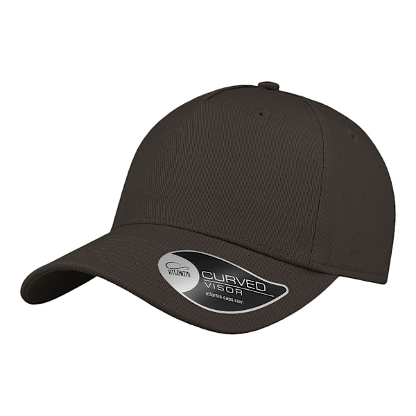 Atlantis 5 Panel Structured Cap One Size Dark Grey Dark Grey One Size