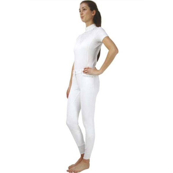 Hy Womens/Ladies Roka Rose Breeches 28in Vit/Marin/Rosa White/Navy/Rose 28in