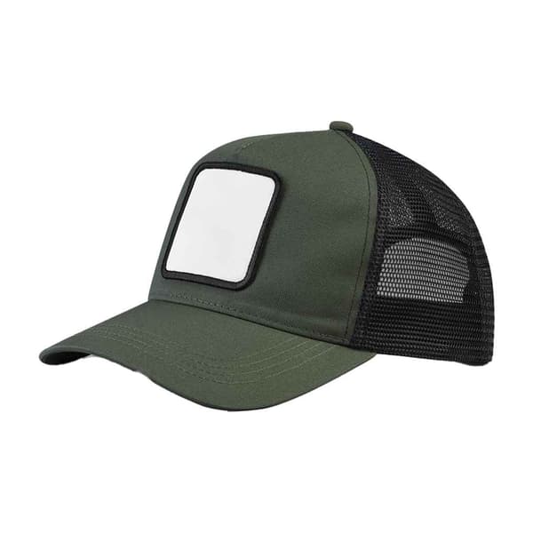 Beechfield Unisex Vuxen 5-Panel Applikation Patch Truckerkeps One Olive Green/Black One Size
