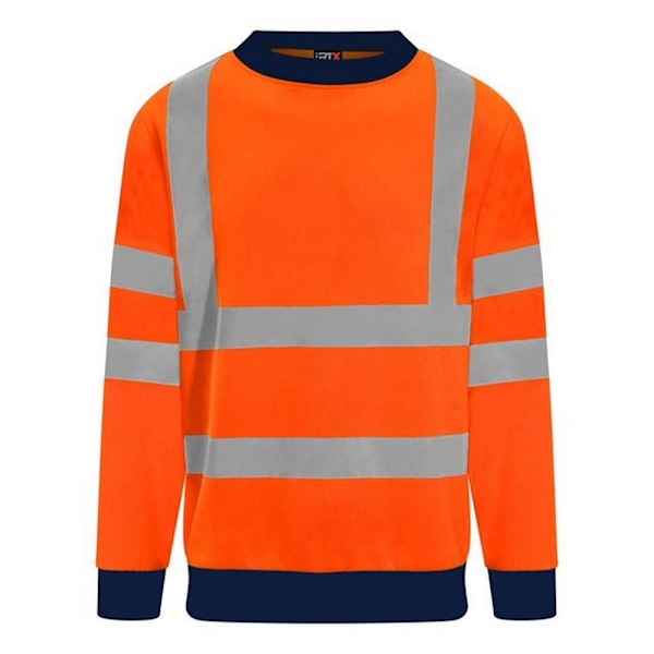PRO RTX Herr Hög Synlighet Sweatshirt 4XL Orange/Marinblå Orange/Navy 4XL