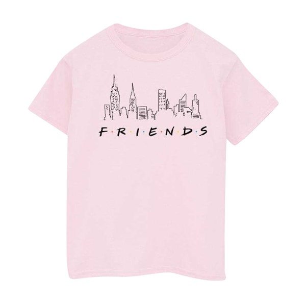 Friends T-shirt med Skyline-logga för flickor, 12-13 år, Babyrosa Baby Pink 12-13 Years