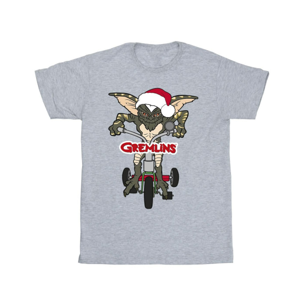 Gremlins Cykel logo T-shirt för män M Sports Grå Sports Grey M