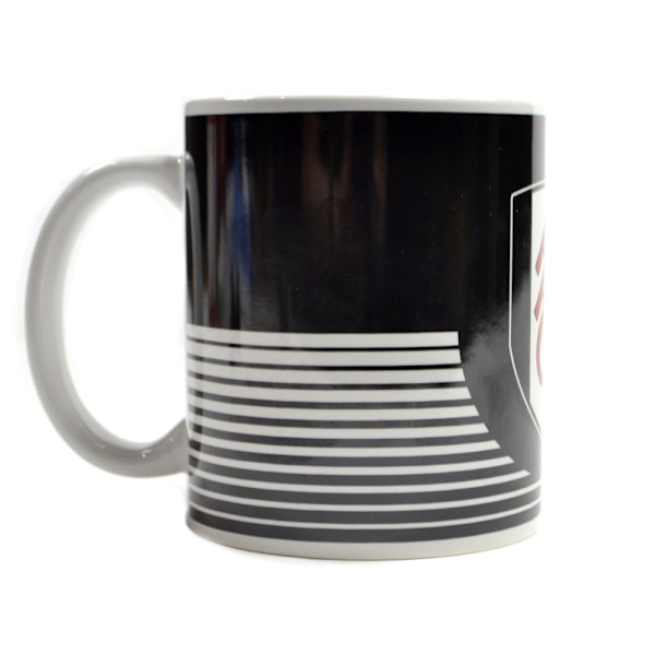 Fulham FC Crest Mug En Storlek Svart/Vit Black/White One Size