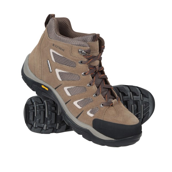 Mountain Warehouse Mens Field Extreme Suede Wide Walking Boots Brown 7 UK