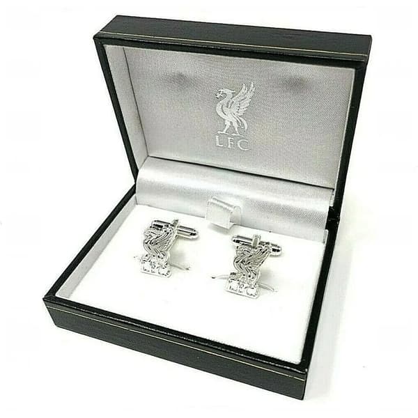 Liverpool FC Silver Plated Manschettknappar One Size Silver Silver One Size
