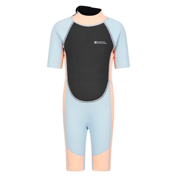 Mountain Warehouse Barnkläder/Barn Kontrastpanel Våtdräkt 7-8 År Persika Peach 7-8 Years