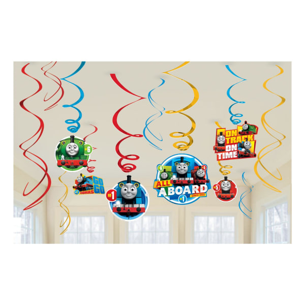 Thomas And Friends Swirl Streamers (paket med 12) One Size Red/Ye Red/Yellow/Blue One Size