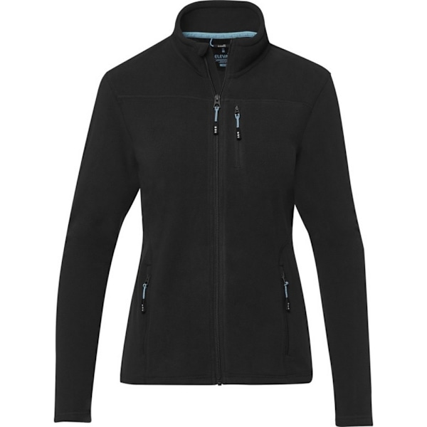 Elevate NXT Dam/Kvinnor Amber Återvunnen Fleecejacka Med Dragkedja Solid Black S