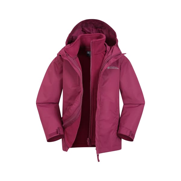 Mountain Warehouse Barnjacka 3 i 1 för barn 7-8 år Pink 7-8 Years