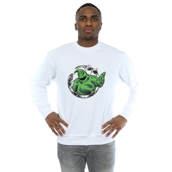 Disney Herr Nightmare Before Christmas Roll The Dice Sweatshirt White L