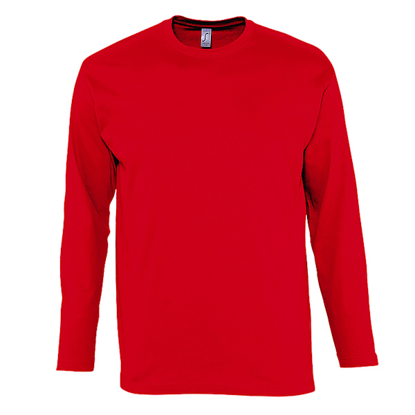 SOLS Herr Monarch Långärmad T-shirt M Röd Red M