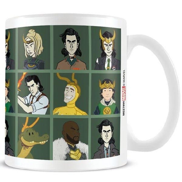 Loki Karaktärsnät Mugg En Storlek Grön/Vit Green/White One Size