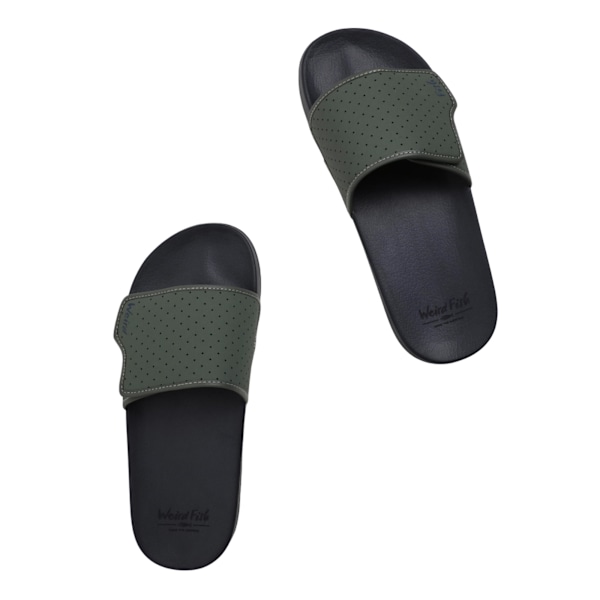 Weird Fish Oliver Pool Sliders för män 11 UK Army Green/Svart Army Green/Black 11 UK