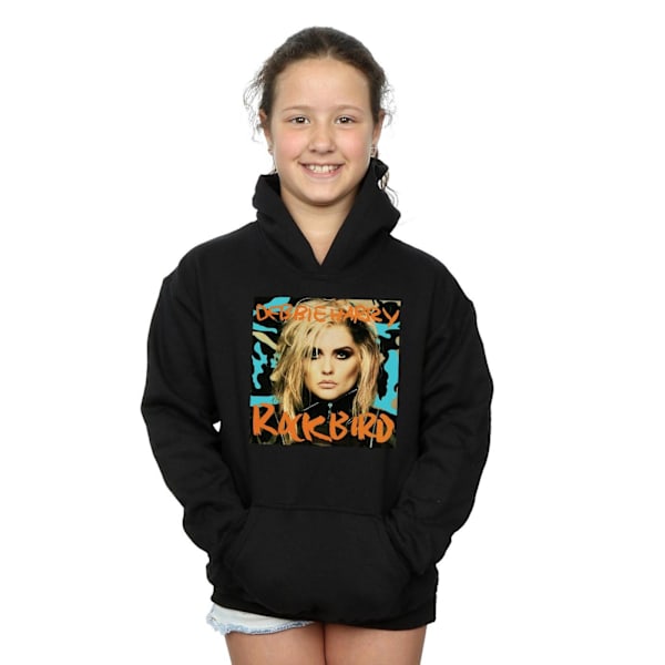 Debbie Harry Girls Rockbird Cover Hoodie 5-6 år Svart Black 5-6 Years