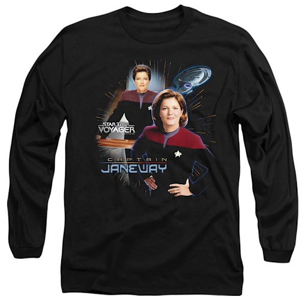 Star Trek Unisex Vuxen Janeway T-Shirt XL Svart Black XL