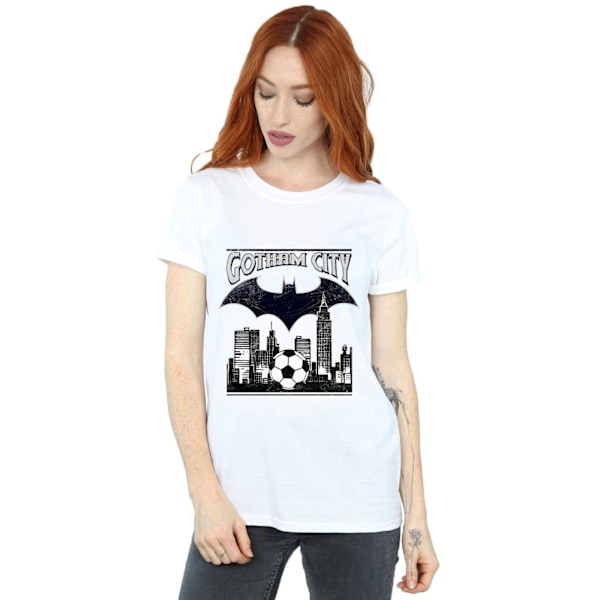 DC Comics Dam/Damer Batman Football Gotham City Bomull Boyf White 3XL