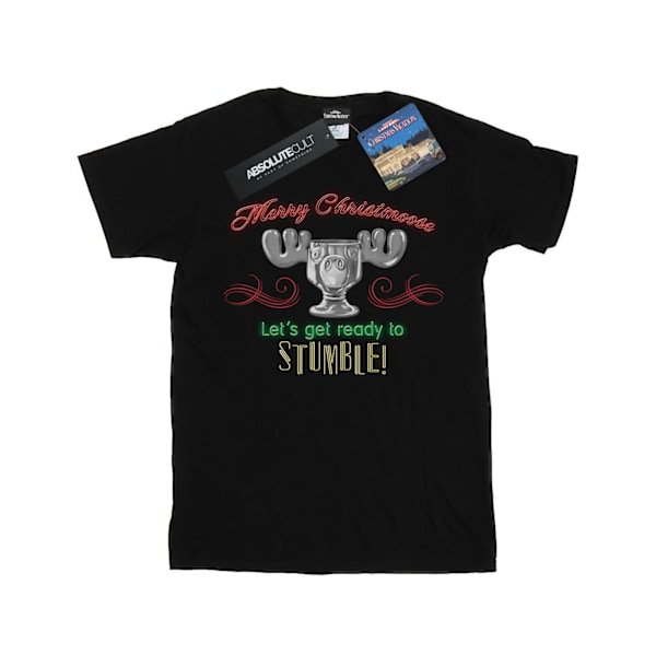 National Lampoon´s Christmas Vacation Boys Moose Head T-Shirt 7 Black 7-8 Years