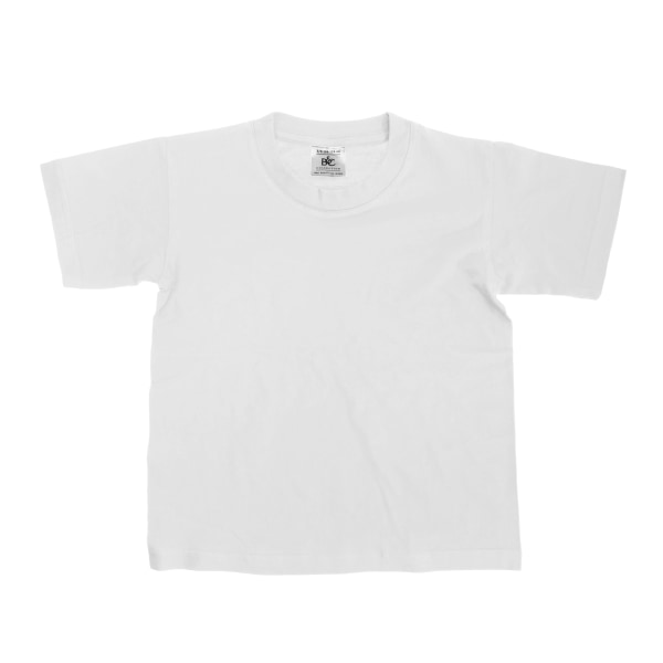 B&C Kids/Childrens Exact 150 kortärmad T-shirt (paket med 2) White 9-11