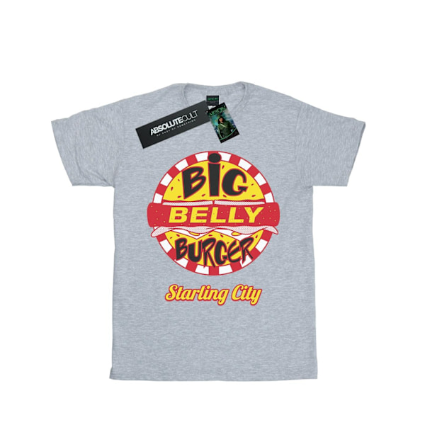 DC Comics Girls Arrow Big Belly Burger Logo Bomull T-shirt 9-11 Sports Grey 9-11 Years