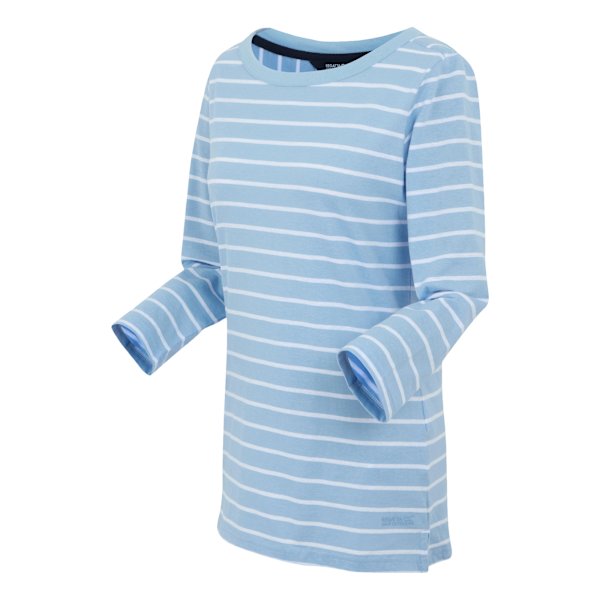 Regatta Baylette II Randig T-shirt för Kvinnor/Dam Storlek 8 UK Marinblå Navy 8 UK