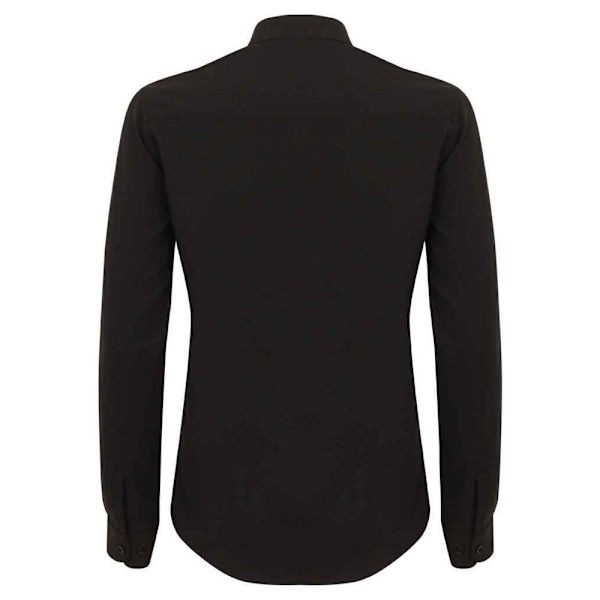 Henbury Dam/Kvinnor Antibakteriell Mandarin Krage Rullärm Black XXL