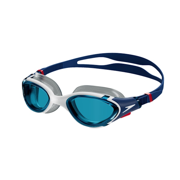Speedo Biofuse simglasögon för män, en storlek, blå/vit/röd Blue/White/Red One Size