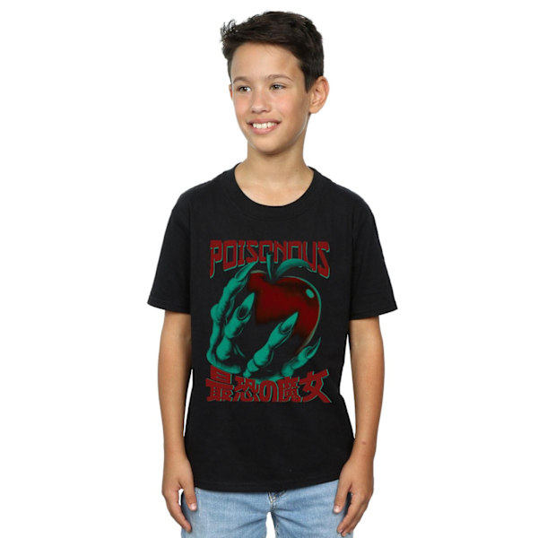 Disney Boys Evil Queen Poisonous T-Shirt 9-11 år Svart Black 9-11 Years