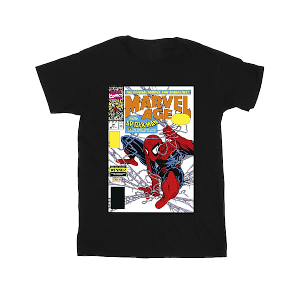 Marvel Girls Spider-Man Marvel Age Comic Cover Bomull T-shirt 3 Black 3-4 Years