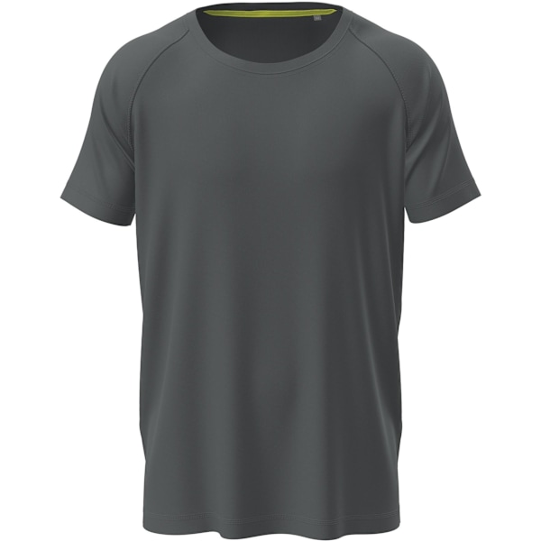 Stedman Active Raglan Mesh T-shirt för män XL Skiffergrå Slate Grey XL