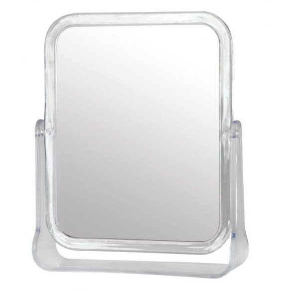 SupaHome Plast rektangulär stående spegel 19,2cm x 16cm Clear 19.2cm x 16cm