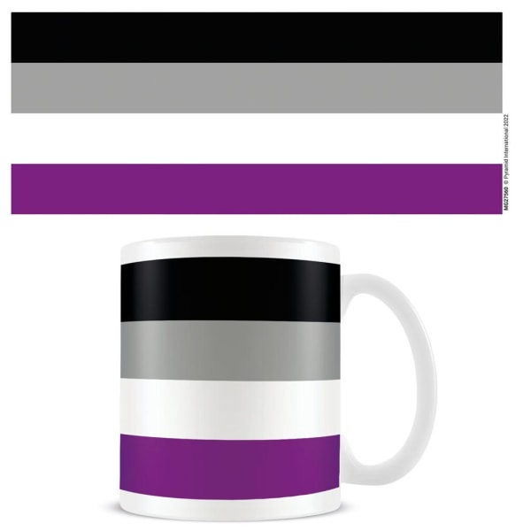 Pyramid International asexuell flagga Mugg En one size Flerfärgad Multicoloured One Size