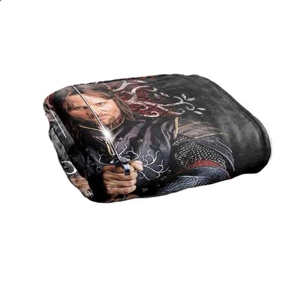 Sagan om ringen: Konungens återkomst Aragorn Supersoft Black/Multicoloured 147cm x 91cm
