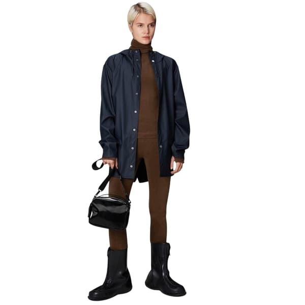 Rains Vattentät jacka för män XL Marinblå Navy XL